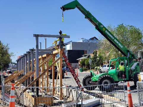 RTCWashoe's tweet photo. #VirginiaStreetProject Update: Work continues near the @unevadareno as crews demolish and reconstruct sidewalks, build a roundabout, and construct new transit stations.
Learn more: https://t.co/CQglAMLjgB https://t.co/KW1pTPzQcN