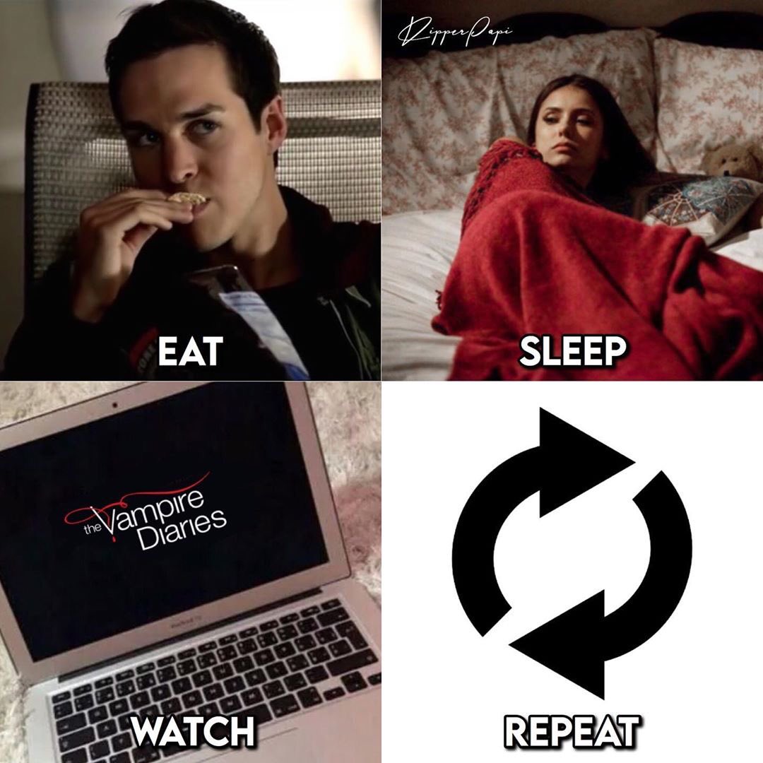 Kristi27052002's tweet photo. My quarantine: #TheVampireDiaries https://t.co/JrVXacVB0T