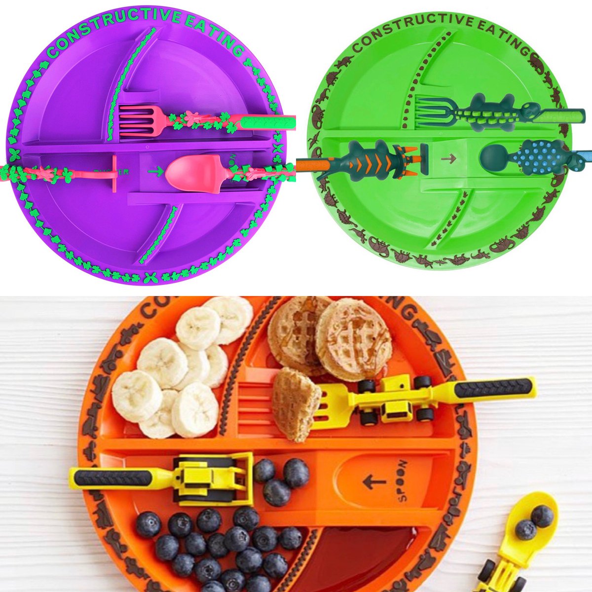 Getting your toddler to eat a healthy meal can be a handful. Constructive Eating helps kids stay engaged at the table so they can nourish their bodies and imaginations. 
#constructiveeating #shoplocal #kitchenandcompany #lewesde #madeinusa #foodisfun #kidsfoodideas #shoplocal