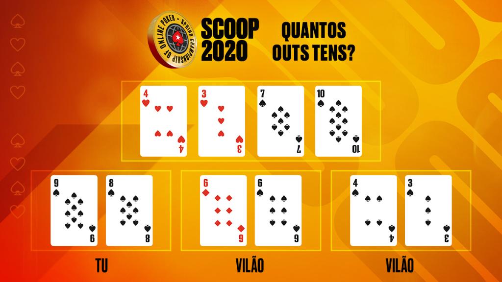 PokerStarsBR's tweet photo. Quantos outs você tem? 🤔 

Responda com o seu [Stars ID] + #SCOOP2020 até as 23:59 BRT dessa terça para concorrer a vários tickets.

* É necessário retweetar esse tweet para participar! *

T&amp;Cs: https://t.co/Do36L36Dib https://t.co/SdhxOAivje