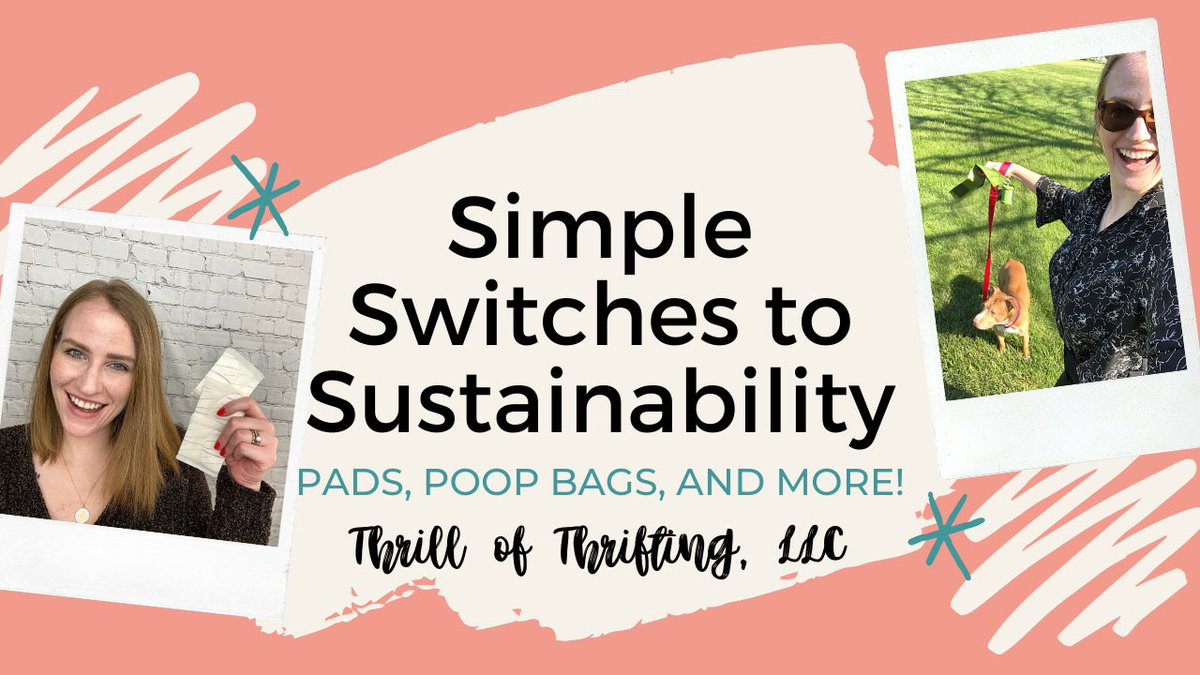 thrillofthrift's tweet photo. It gets real dirty in my latest video... Simple Switches to Sustainability (pads, poop bags, and more!) Click to watch: https://t.co/GNcTyu523m via @YouTube #earthfriendly #sustainability #youtube #consciousconsumer #MondayMood #MondayMotivation https://t.co/X7VasJsI7Z