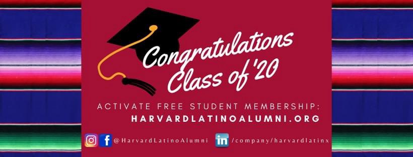 Congratulations #Harvard c/o #2020! Don’t forget to sign up for your free HLAA membership. #latinxgraduates