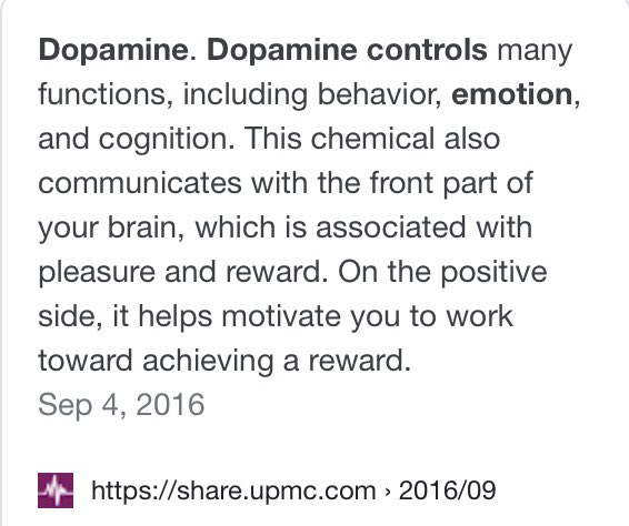 Dopamine, *Neurotransmitter. *Tyrosine to DOPA melanin to Dopamine to Neuromelanin This the Know Self homework 