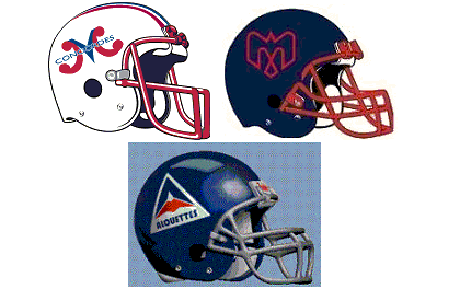 OttRedandBlack's tweet photo. I like how the newest @MTLAlouettes logo as an aircraft connects with aircrafts in past #MontrealFootballClub team logos - #Concordes and 1970's #Alouettes. Similar to how @RedBlacks link with the old #Renegades & #RoughRiders teams #RNation https://t.co/BactDOeawW