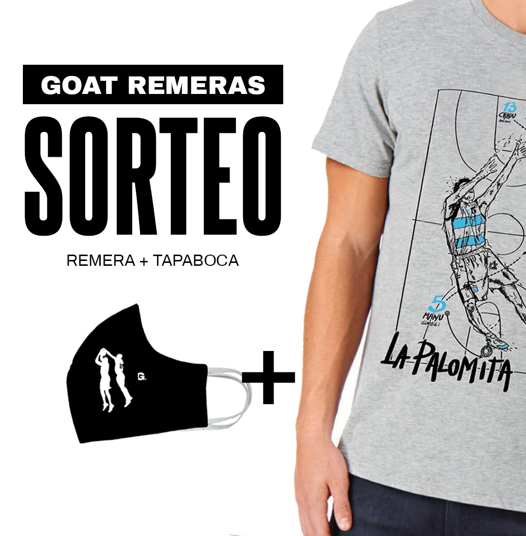 InfoManu's tweet photo. Nuevo SORTEO!

Remera de algodón con histórica palomita + tapaboca con tapa a Harden! 

Excelentes productos de @Goat_Remeras

Para participar:
- Dar RT a este post
- Seguir ambas cuentas

Me dice @Goat_Remeras que si hay mas de 1000 RT, se copan con mas productos para sortear https://t.co/oCPLRGpey3