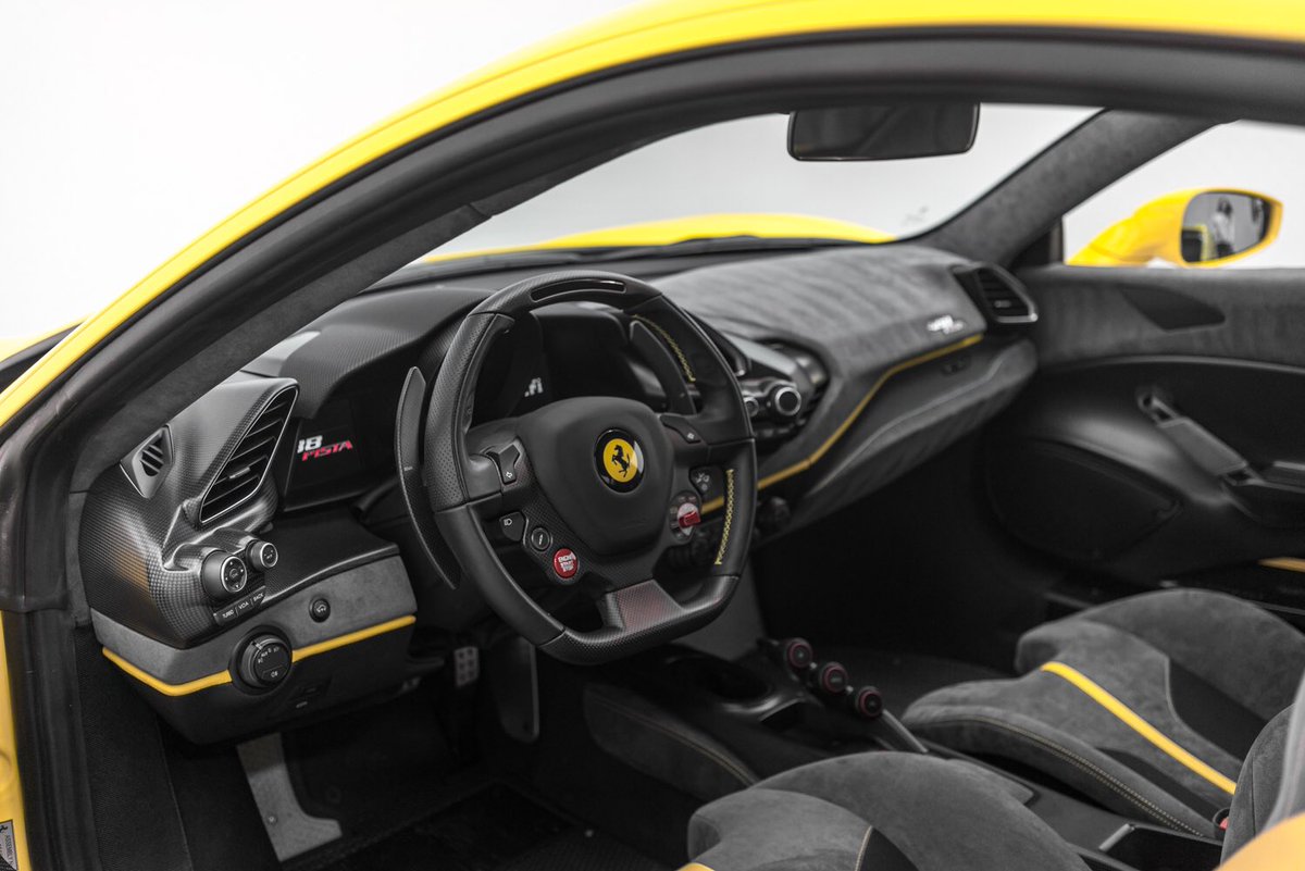 FerrariofSA's tweet photo. This stunning 2019 Ferrari 488 Pista in Giallo Modena goes from 0-62 in 2.3 seconds it is the perfect ride for life on the fast lane and now available on our website!
https://t.co/Gid6ZAHKKg.
#ferrariSA #ferrari488pista #giallomodena #meettheteammonday https://t.co/tVjKdRFrXR