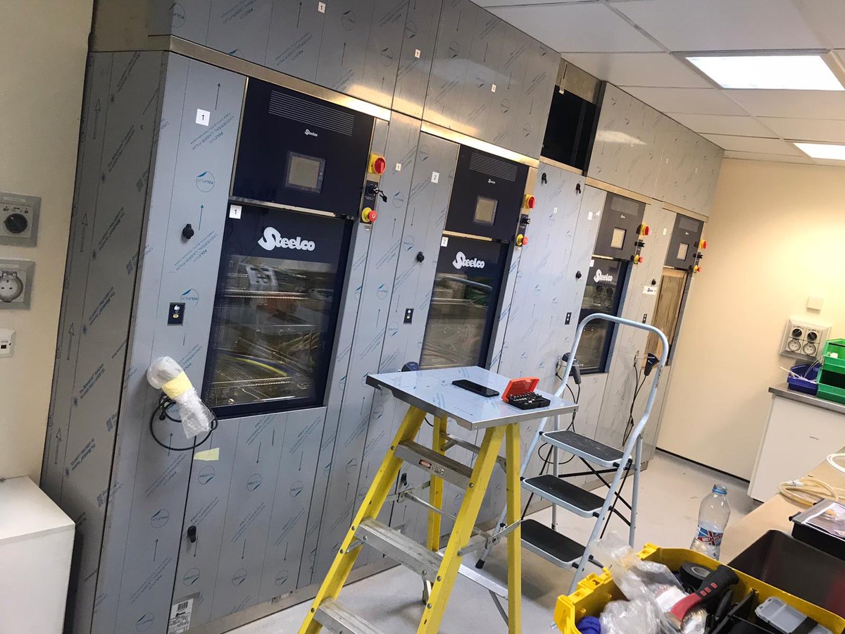 Another endoscopy reprocessing suite installed in under 4 days by the peacocks medical group engineering team, well done Alan Gary &amp; Martin #decontamination, #steelco, #nhs