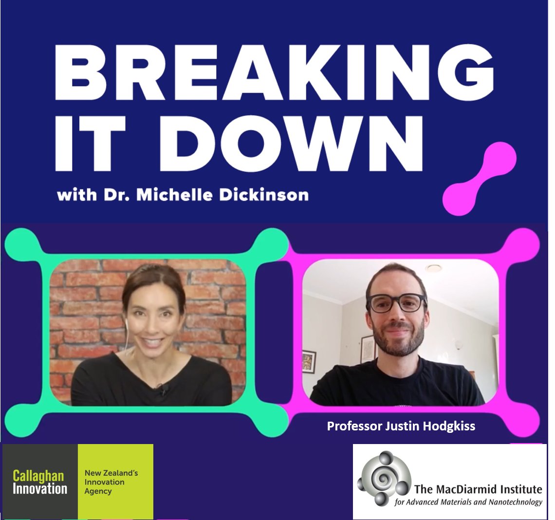 Todays #BreakingItDown episode is all about energy and electricity with a fascinating interview with @justinhodgkis from @MacDiarmidInsti about new research in solar materials. 12:30pm on <a href="/TVNZ/">TVNZ+</a> home learning with free teacher resources at nanogirlslab.com