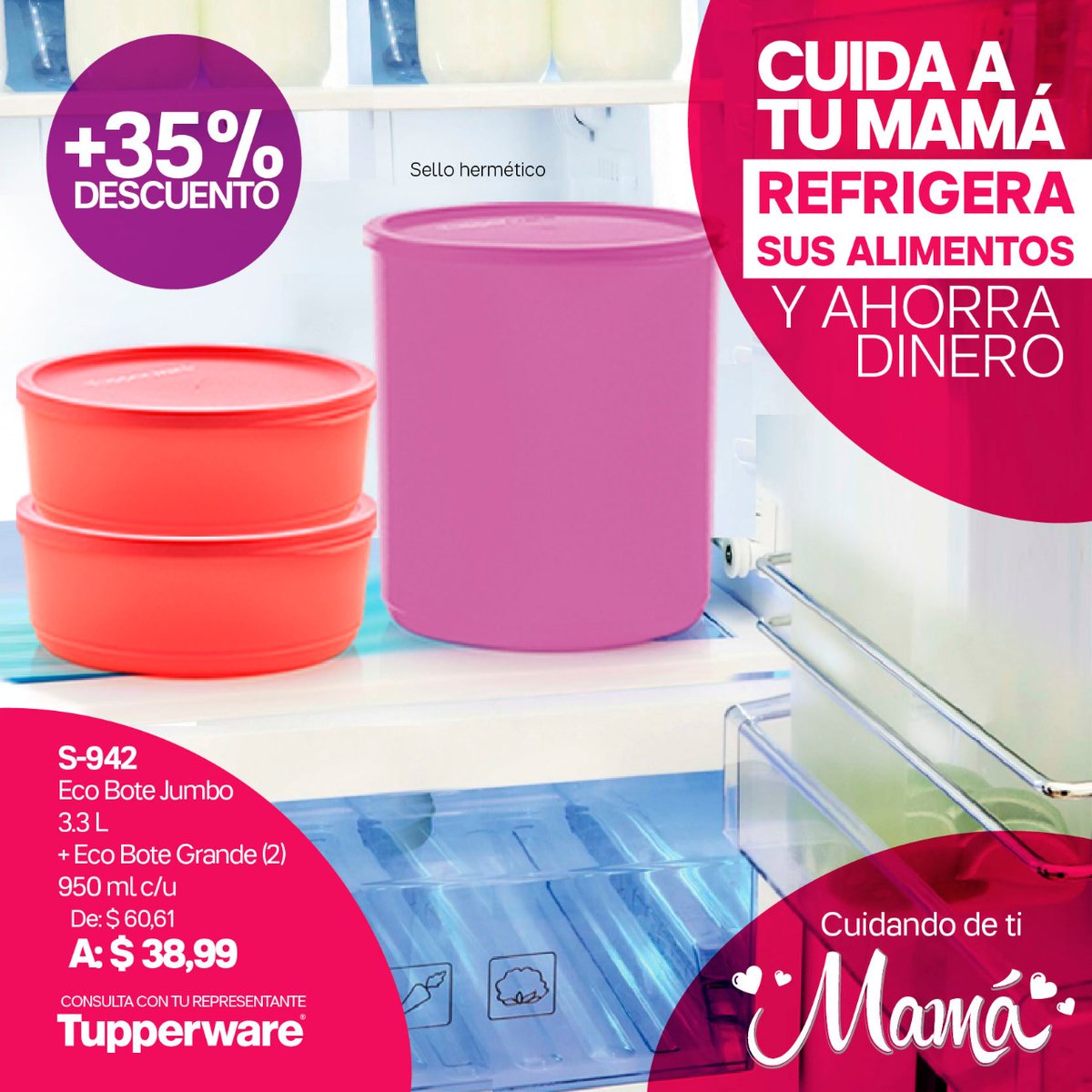TupperPorto's tweet photo. Estas a tiempo de llevar el regalo a MAMÁ 

Pedidos para Portoviejo y todo Manabí al número WhatsApp - 0982420093 https://t.co/FcV1RGuh4z