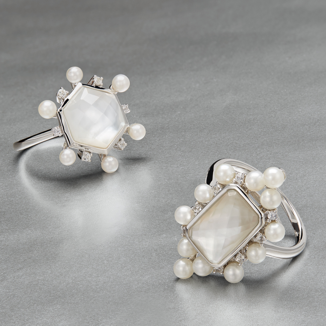 *NEW* Doublet #Rings from Honora Nouveau! ✨
Jewelry #WisdomoftheDay: A doublet = two stones literally attached together! 💎 Gem doublets were popular in #AntiqueJewelry as a way to strengthen fragile gems and to create larger gems at more affordable prices.
#FindYourLuster
