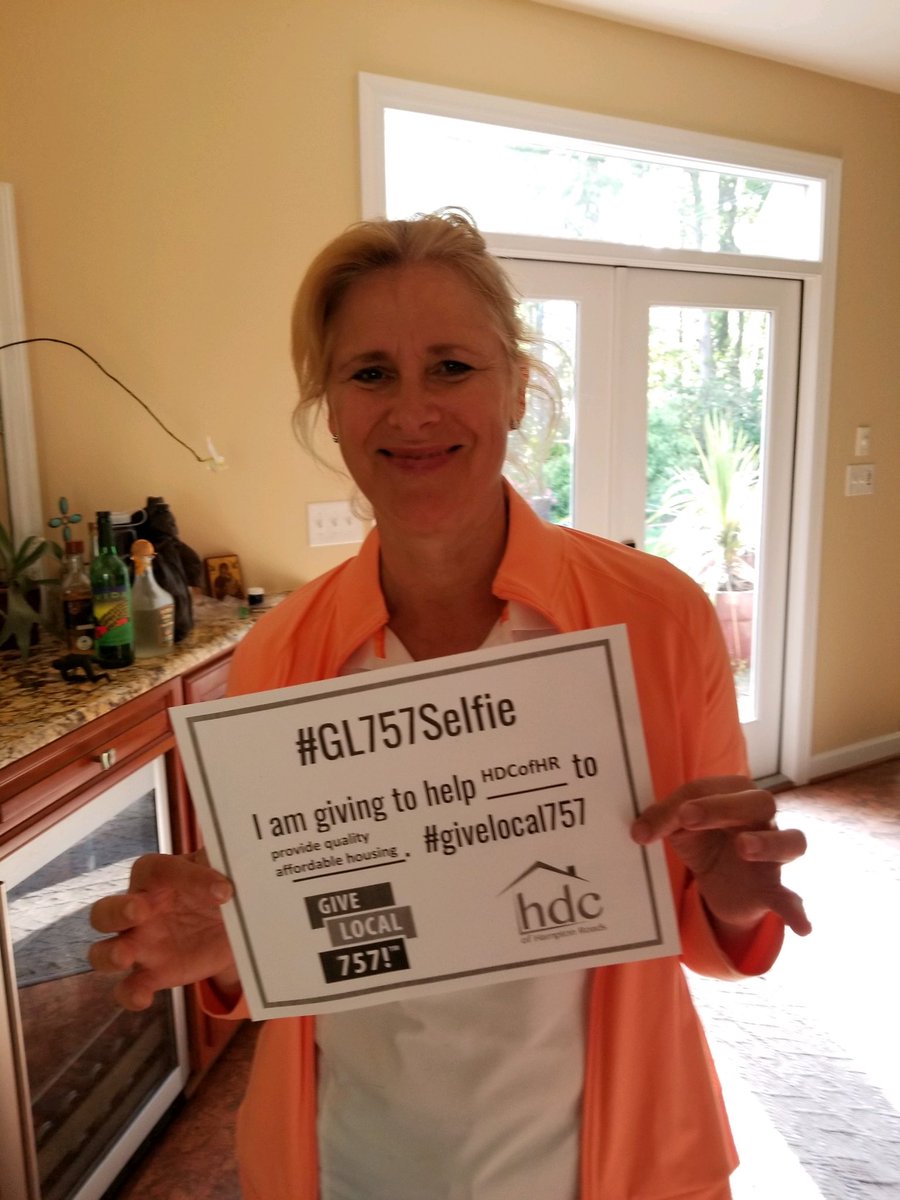 HDCofHR's tweet photo. Judi has been a loyal supporter of the Housing Development Corporation of Hampton Roads- her desire is to see everyone in a home! #endhomelessness #hdcofhr #GL757Selfie #Givelocal757 Tomorrow is the day- starting at midnight tonight- 24 hours of giving local!! https://t.co/CyKX651nj2