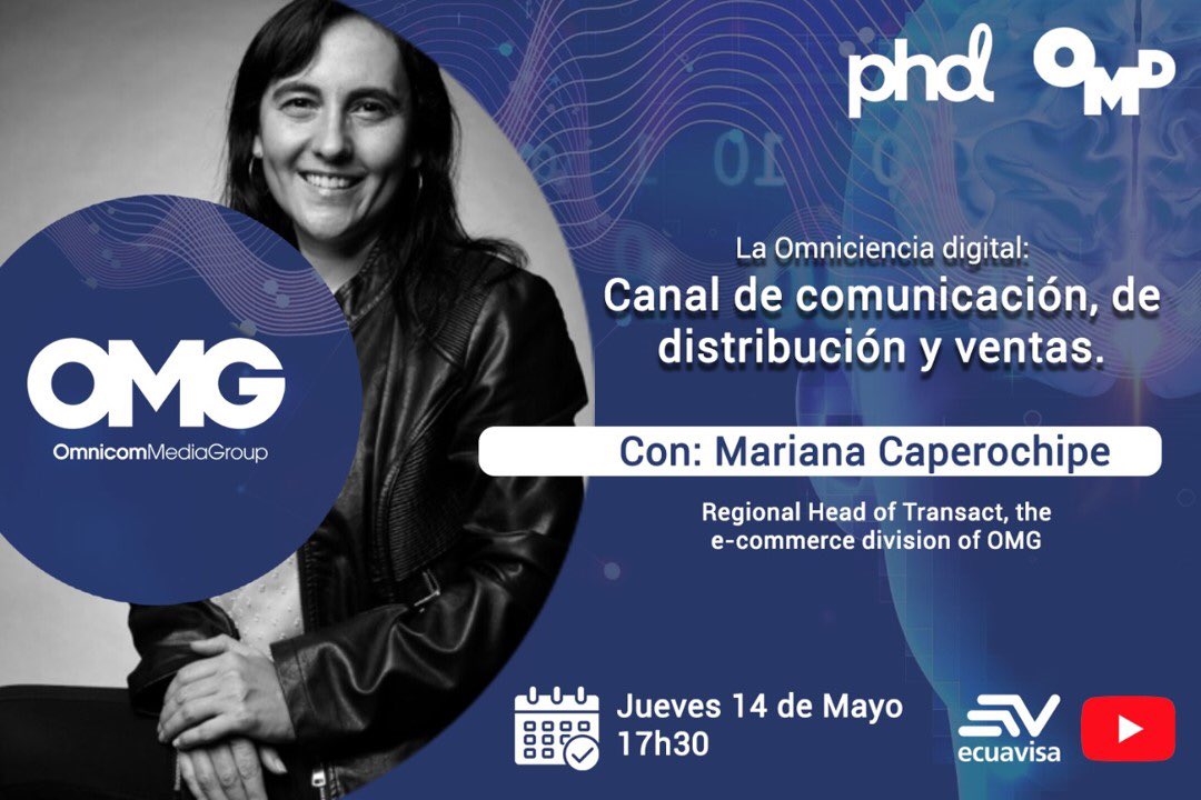 OMGecuador's tweet photo. OMG Transact es nuestra división de consultoría en #eCommerce que respalda a los clientes de nuestras agencias @omdecuador y @phdecuador a través de todo este proceso, generando crecimiento en ventas como resultado del enfoque acertado en audiencias
#marketplace #MarketingDigital https://t.co/lusbAsDD9U