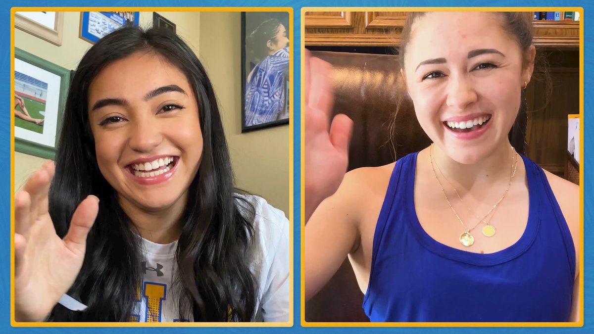 uclagymnastics's tweet photo. Catch up with senior @MToronjo in this remote episode of #BruinBanter as she reflects on her five-year UCLA career. https://t.co/AjyDPNxdZF https://t.co/7pE3MuuOPX