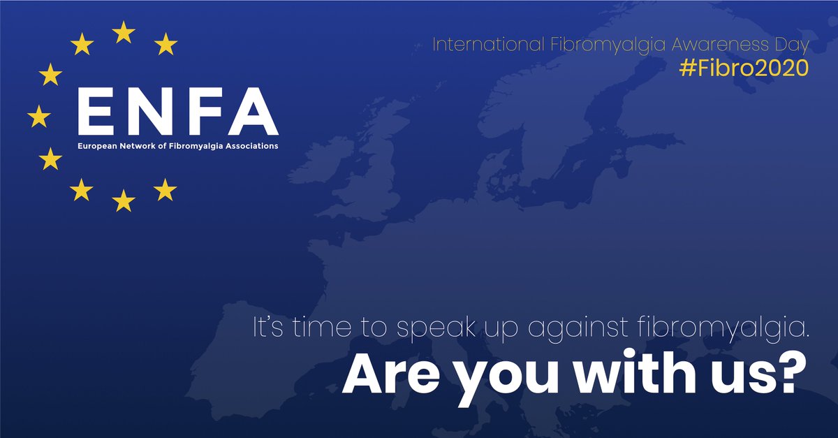 ENFA2008's tweet photo. It's International Fibromyalgia Awareness Day tomorrow, and we think it's time to speak up against fibromyalgia. Are you with us? #Fibro2020 #May12th #FibromyalgiaAwarenessDay #BecomeFibroAware https://t.co/YS9gVighIR