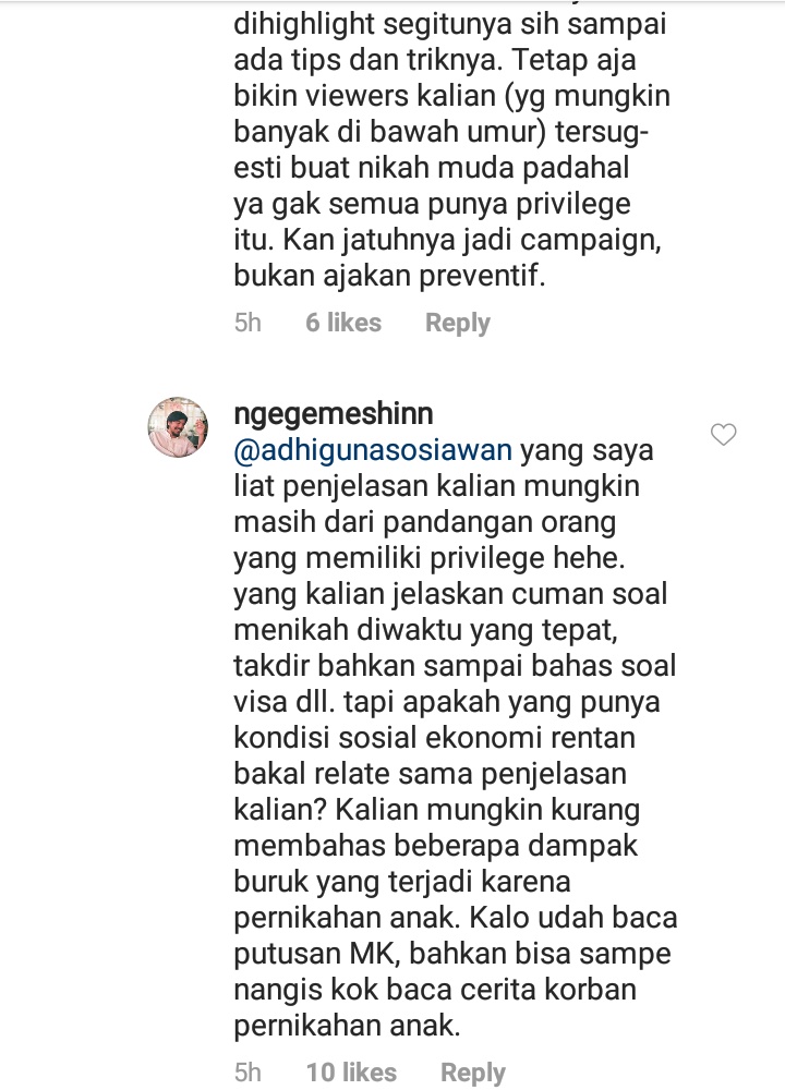 Di sini Adhiguna mulai berusaha mengklarifikasi maksud dan tujuan mereka buat konten Youtube seperti itu. Katanya bagian dari edukasi untuk menghindari PUA itu sendiri.