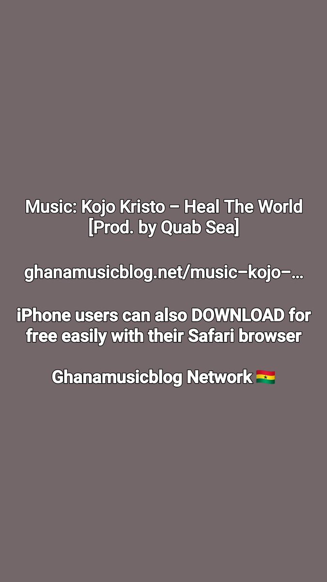 QuabSea's tweet photo. Follow Kojo Kristo on all the social media platforms. 
Thank you! https://t.co/jvRjve2MbI
