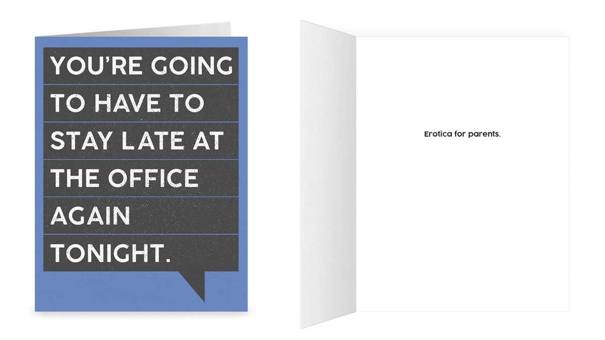 VisitTheLab's tweet image. Parenting while WFH...THE JOB IS IMPOSSIBLE! 😩Cardsofcommiseration.com is, unfortunately, inspired by very real experiences. All proceeds go towards @FeedingAmerica. Buy a card for the overworked parents in your life. #cardsofcommiseration #quarantineparenting #quarantinewithkids