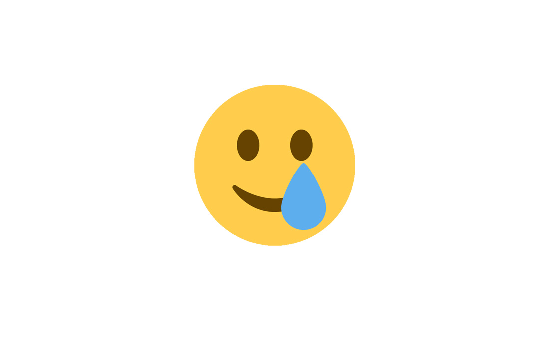 Emojipedia New In Twemoji 13 0 Smiling Face With Tear T Co 4teigyotn2