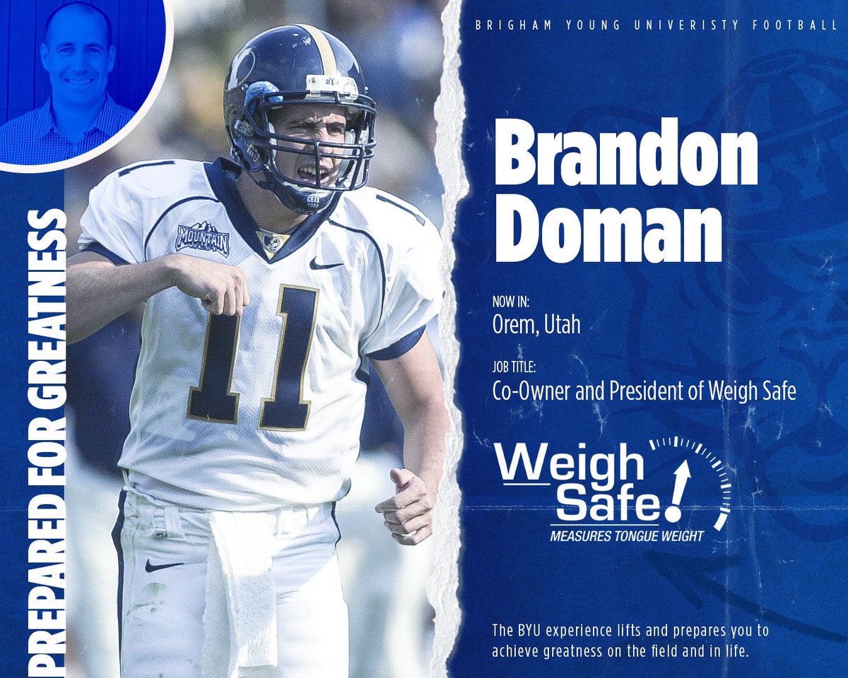 𝑾𝒉𝒆𝒓𝒆 𝒂𝒓𝒆 𝒕𝒉𝒆𝒚 𝒏𝒐𝒘? Brandon Doman - Quarterback - 1998-2001