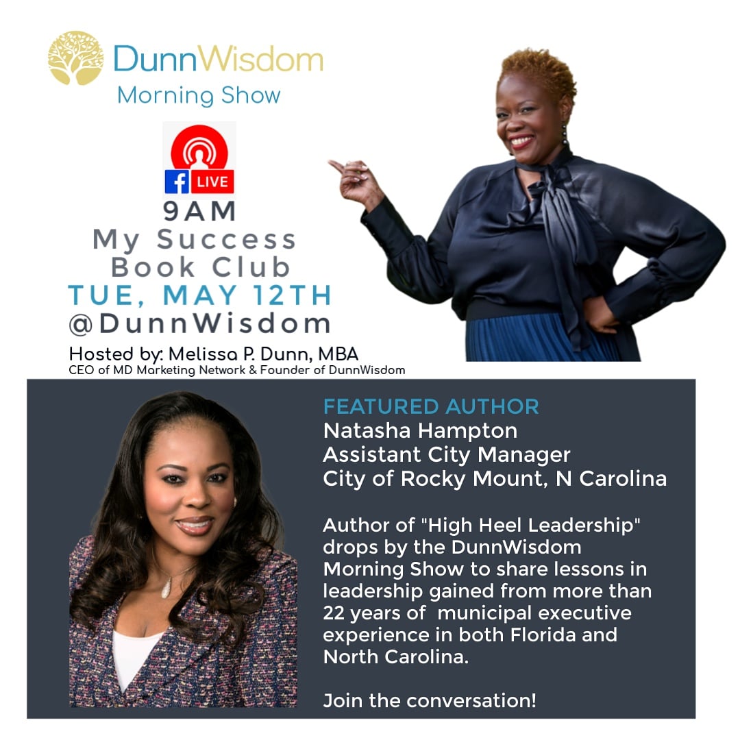 natasha_HHL's tweet photo. Join @intellady1 live tomorrow morning 9am on the #DunnWisdom Morning Show as she gives insight & inspiration about her newly released & bestseller #HighHeelLeadership, The Art Of Being A Woman In Power! Don't miss hearing from this Bestselling Author! @highheelleadership https://t.co/5aFKmYFogh