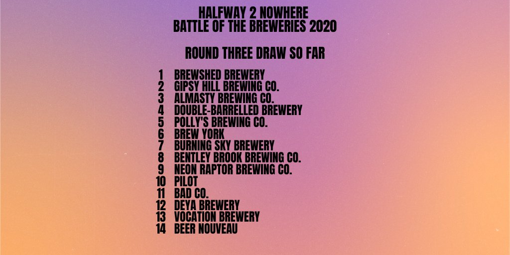 thebrewodyssey's tweet photo. Some incredible results so far have put 14 breweries into the next round. Will any of these go all the way? https://t.co/ArpeUZS3C6