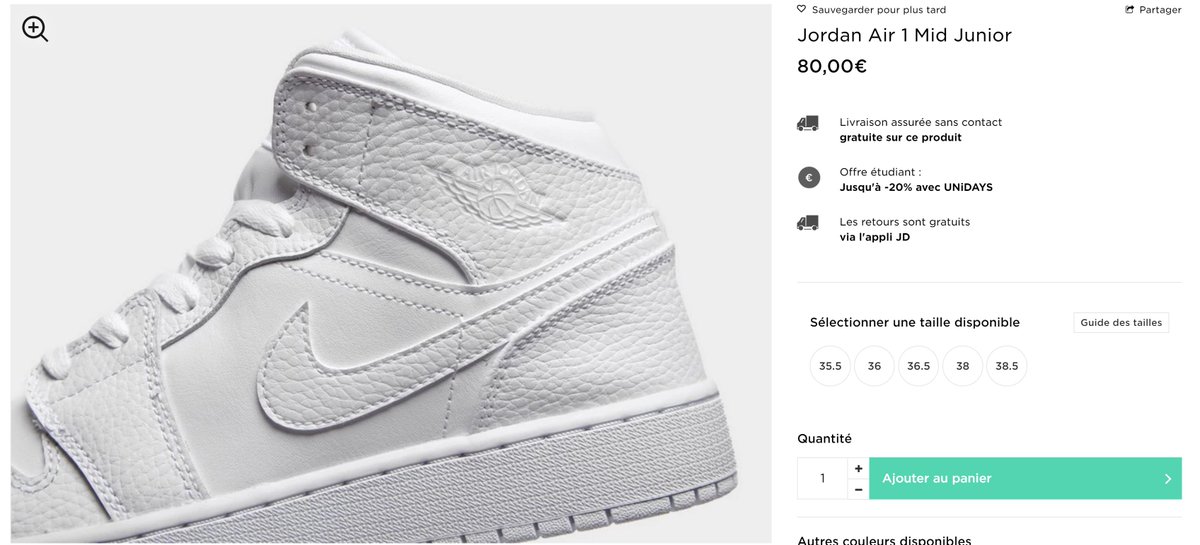 triple white jordan 1 junior