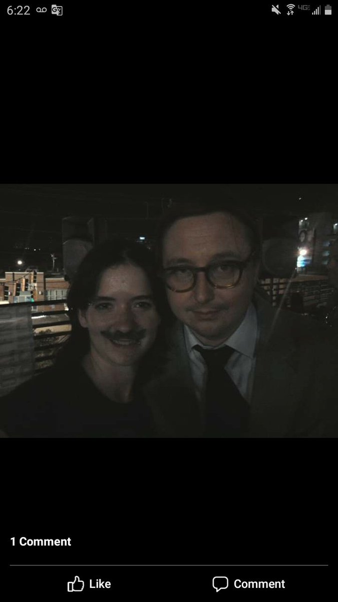 AndiWredonkulus's tweet photo. Nine years ago, I got to meet @hodgman! Today, thanks to #BringYourPets, I got to introduce my dog to him too. It's been an ok ++ day. πππ https://t.co/tJeeZnML8I
