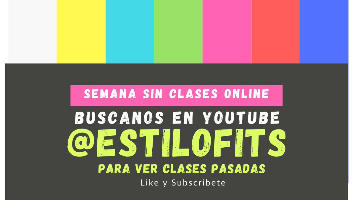 EstiloFits's tweet photo. Esta semana estaré fuera 🤫  pero a no desanimarse!! porque disponen de muchas clases en nuestro Youtube.

https://t.co/8y1FS1vHTb

#deporte #Vidasana #Fitness #bajadepesoencasa #motivation #quemagrasa #ejerciciosencasa #cuarentrena #Health https://t.co/eqL89CoKTQ