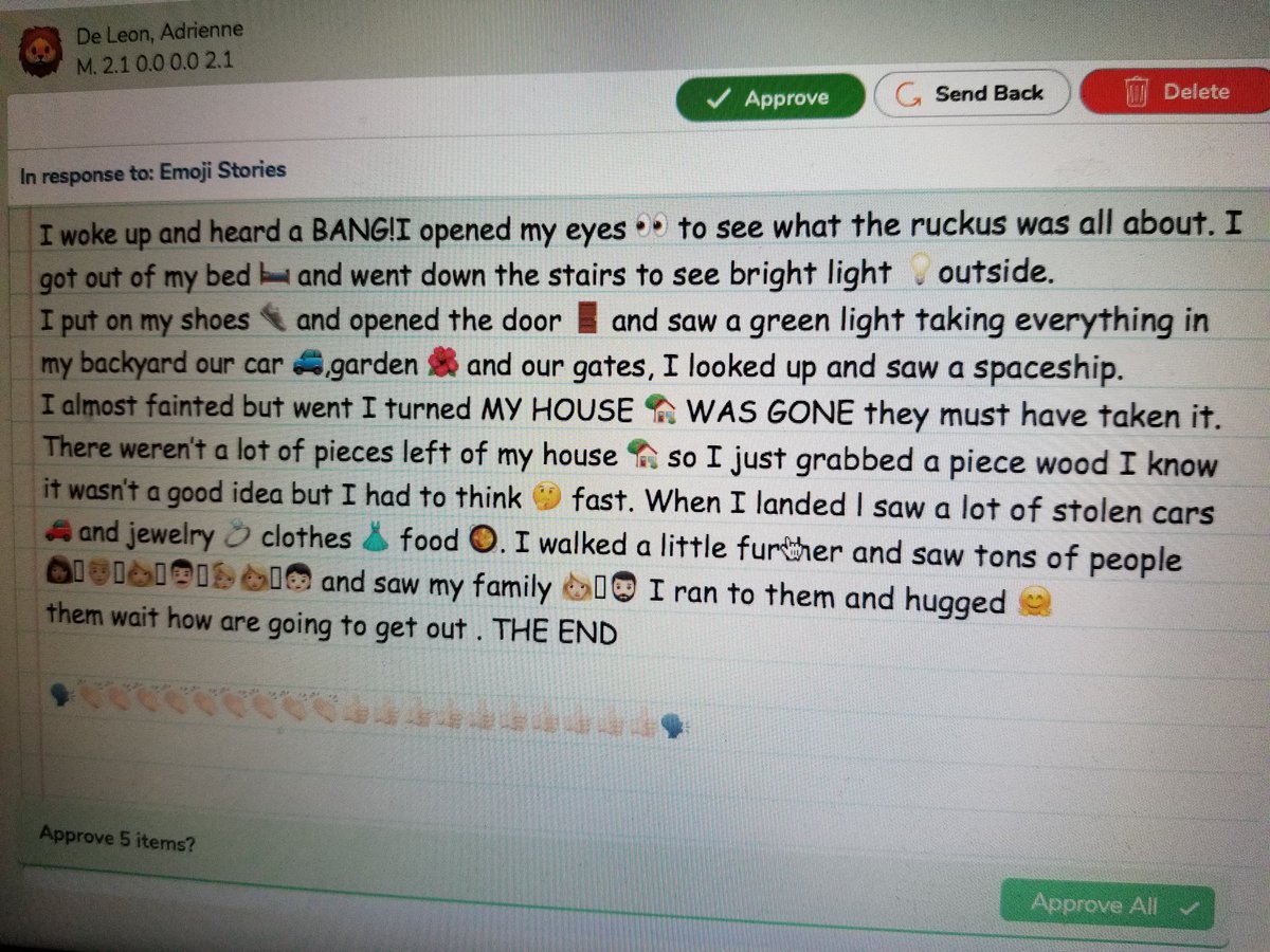 Emoji stories told from a 3rd grader 🥰😍👍
<a href="/HcisdE/">HCISDTravisElementary</a> @hcisdprincipal