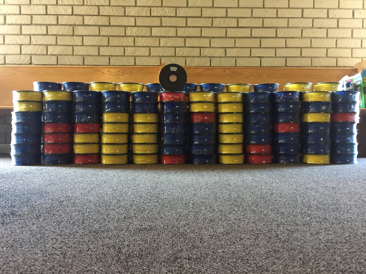 Wow! massive thanks to <a href="/3DPrintlife/">3D Printlife</a> for this mega generous donation of extremely gorgeous PLA! That's gonna protect a LOT more frontline medical workers -- you can help us protect even more at bit.ly/makersunited