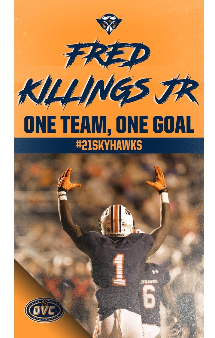 FredKillingsJr's tweet photo. Blessed to receive another offer from @UTM_FOOTBALL 🙏🏾🟠🔵 @CoachOzUTM  @larryblustein https://t.co/8PiyJp9E75