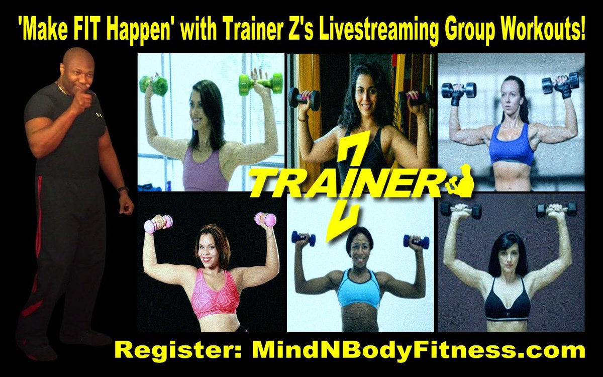iamTrainerZ's tweet photo. 📢Grab Your Dumbbells & Mat and Join Us for some Intense Fun in my ‘Livestreaming Group Workout’ this Tuesday at 7:15pm EST via Zoom | Your first 2 workouts are #FREE - Register online at https://t.co/79rnVp7taz and #makeFIThappen!!! • #OnlineWorkoutClass #VirtualWorkoutClass https://t.co/a81tb4RiQs