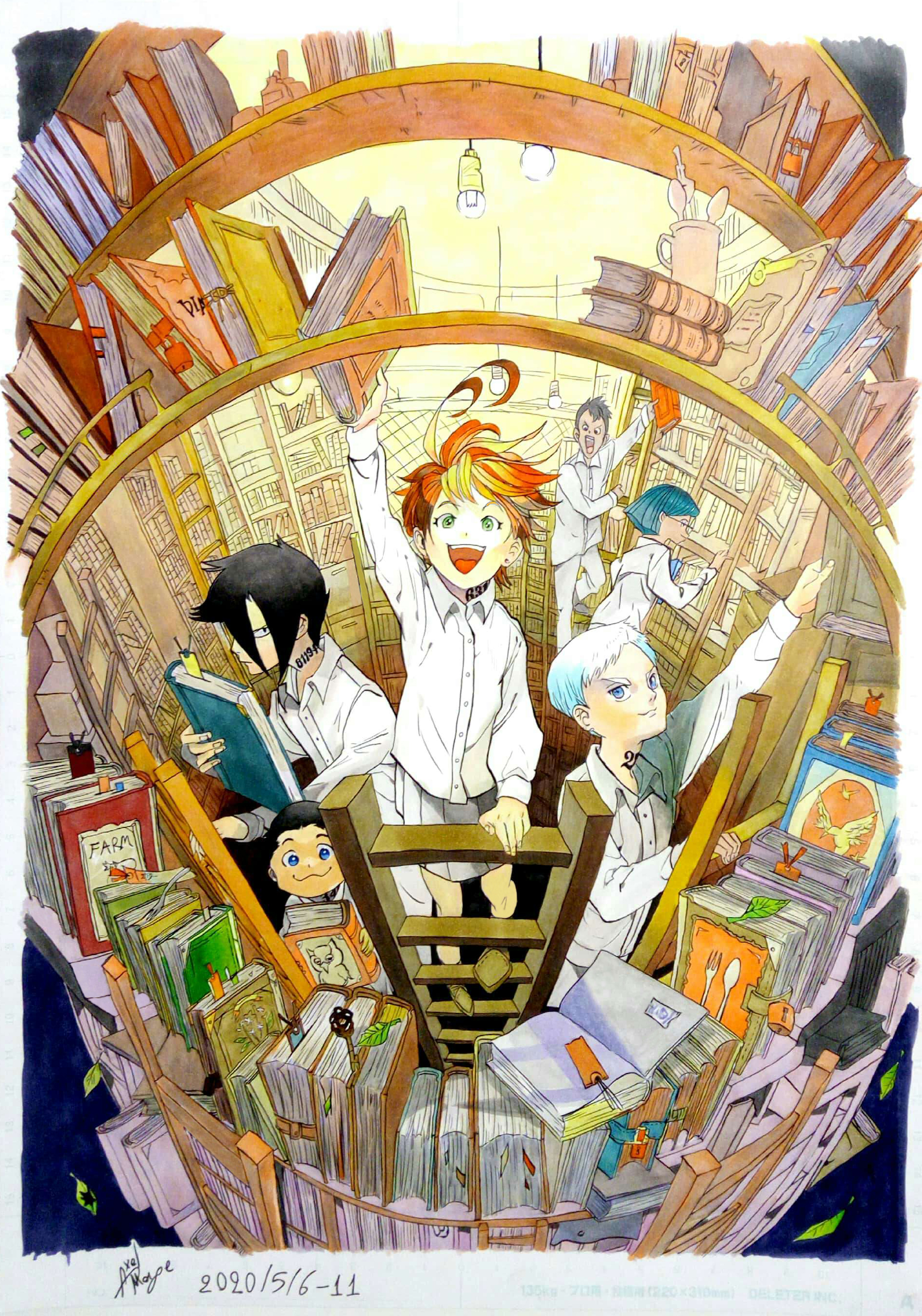 Axel Mage 漫画 約束のネバーランド 着色 模写 The Promised Neverland Coloured Copy 漫画 Manga 約束のネバーランド 約ネバ Thepromisedneverland コピック コピックイラスト 絵描きさんと繋がりたい イラスト好きさんと繋がり