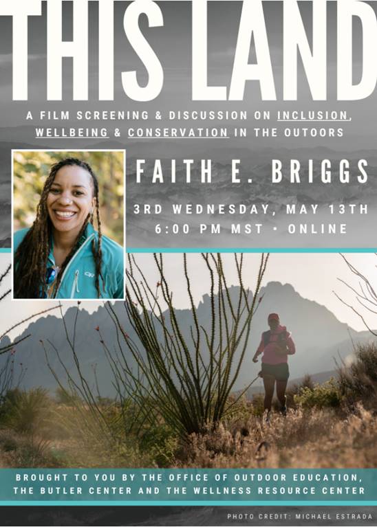 JOIN US ON WEDNESDAY! WE'RE IN CONVERSATION about <a href="/ThisLandDoc/">ThisLandDoc</a> with <a href="/ColoradoCollege/">Colorado College</a> talking about #conservation #inclusivity #outdoors #mentalhealth, how to #diversifyoutdoors and so much more! #documentary.