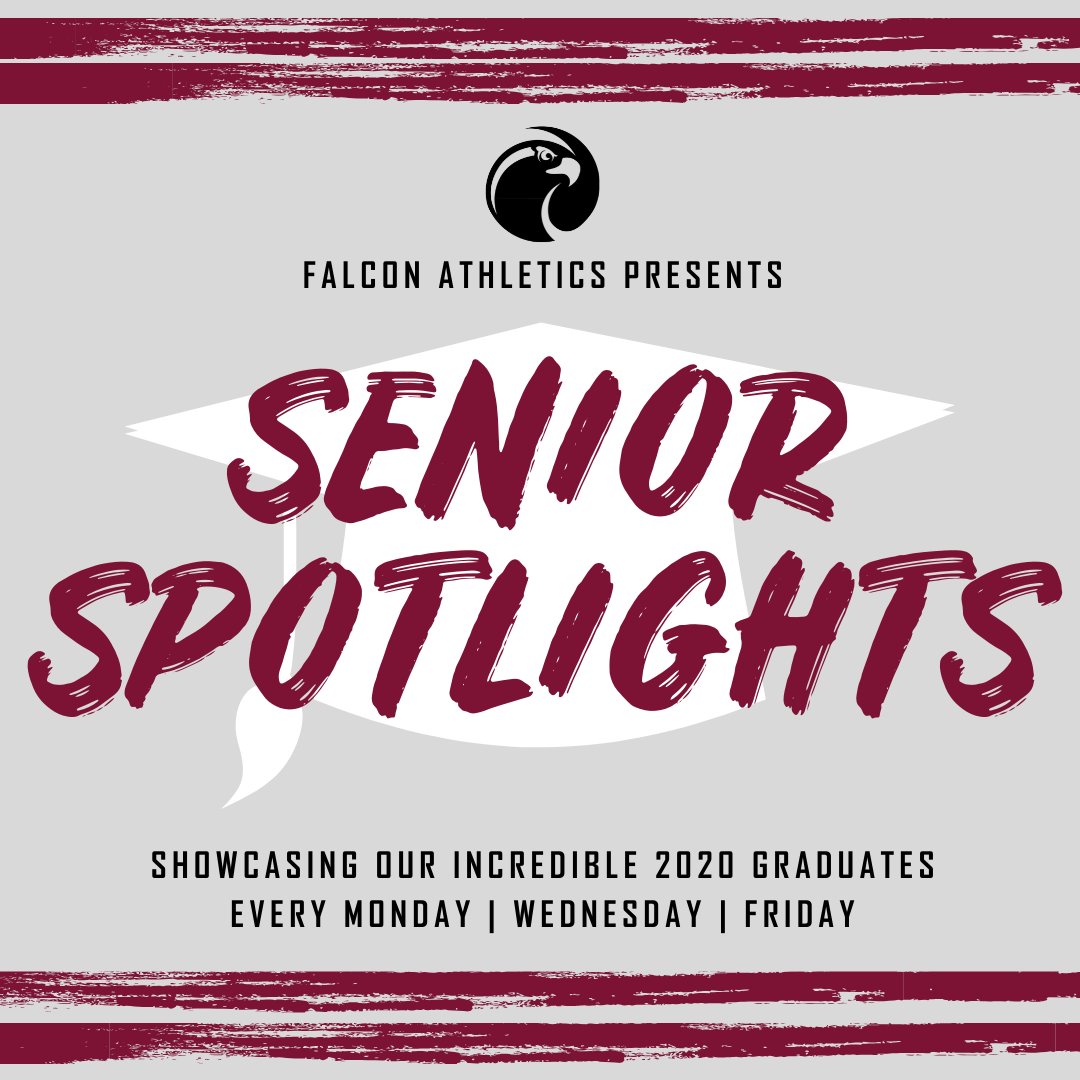 🎓Starting this Wednesday!! Help us congratulate our Senior Class of 2020 every Monday | Wednesday | Friday. #ThankYouSeniors #GoFalcs