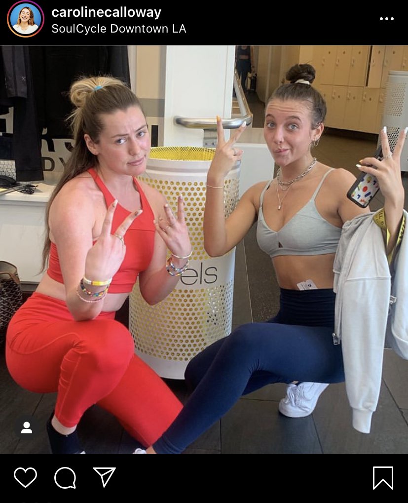 she went to soul cycle JUST to meet emma chamberlain because emma very publically goes there a lot. I’ve never seen CC do soul cycle otherwise