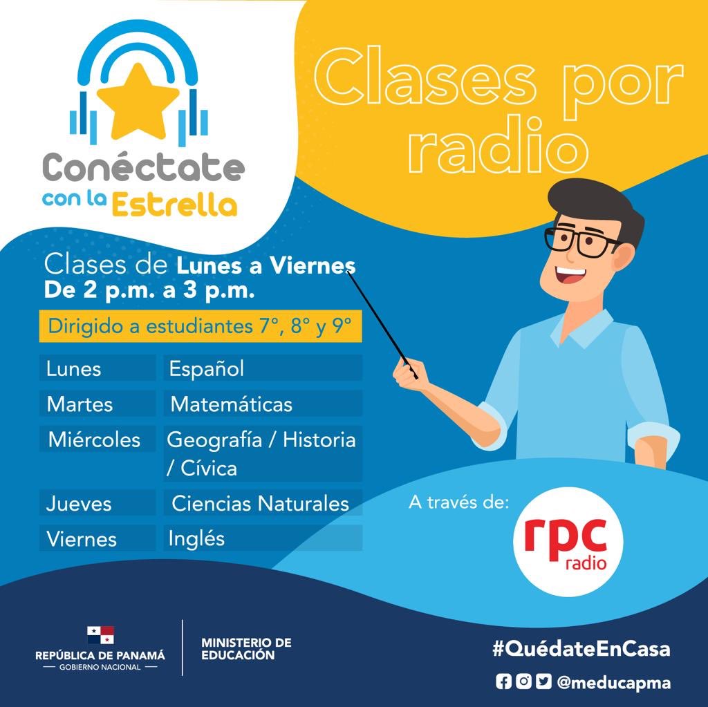 Las escuelas estarán cerradas, pero las mentes de nuestros estudiantes están abiertas!
Queremos que la educación sea un espacio que ayude a cerrar la brecha de la desigualdad. Las clases por Tv y Radio son un ejemplo a seguir para no dejar a nadie atrás. #PanamáQuierePanamáPuede