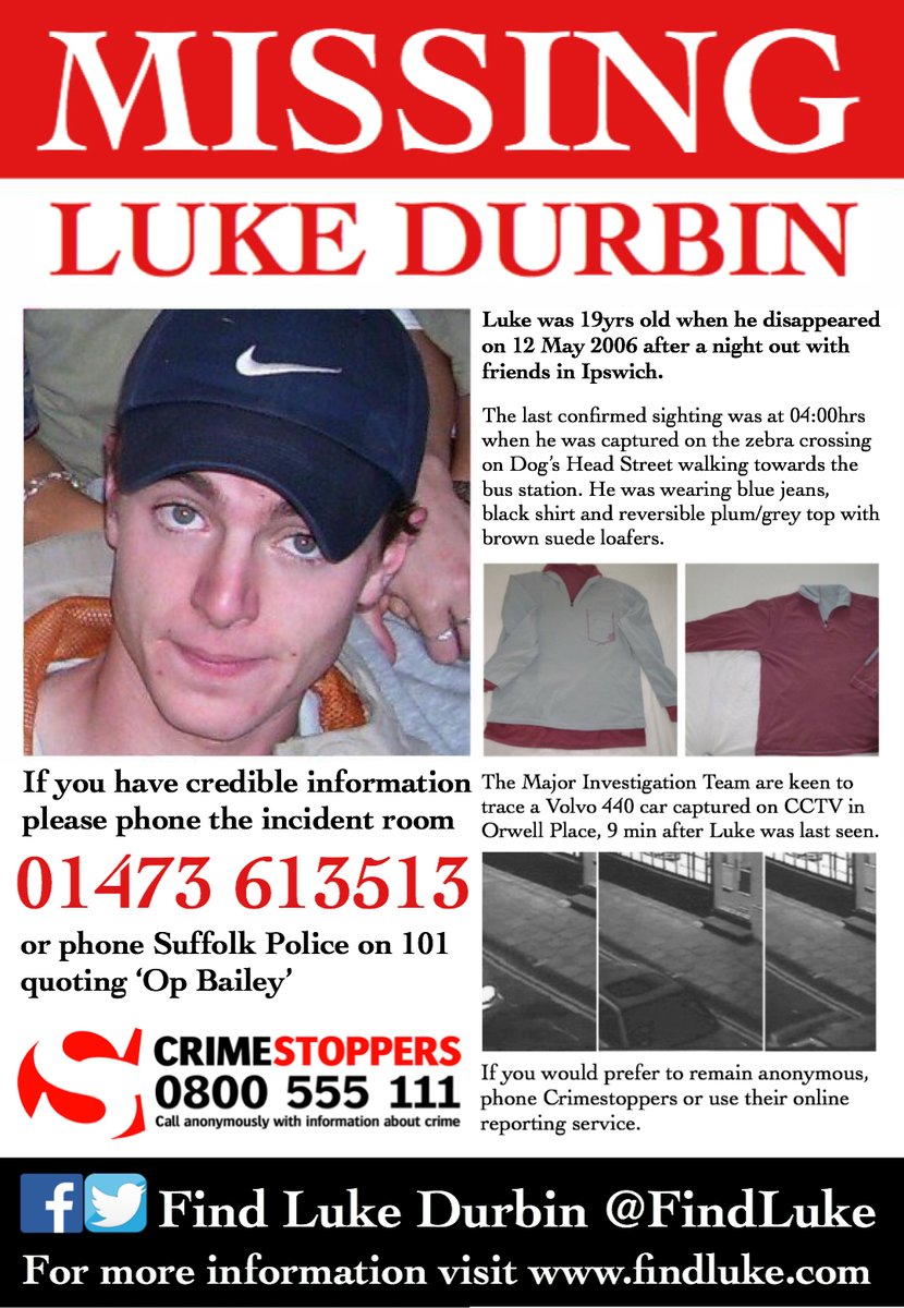 MisPersSupport's tweet image. It is 14yrs today since Luke Durbin disappeared, please keep his family in your thoughts 🙏🏻 @FindLuke

mipp.police.uk/operation/3637….

suffolk.police.uk/news/missing-p…

my5.tv/missing-or-mur… 

findluke.com

#FindLuke #MissingPersonsSupport