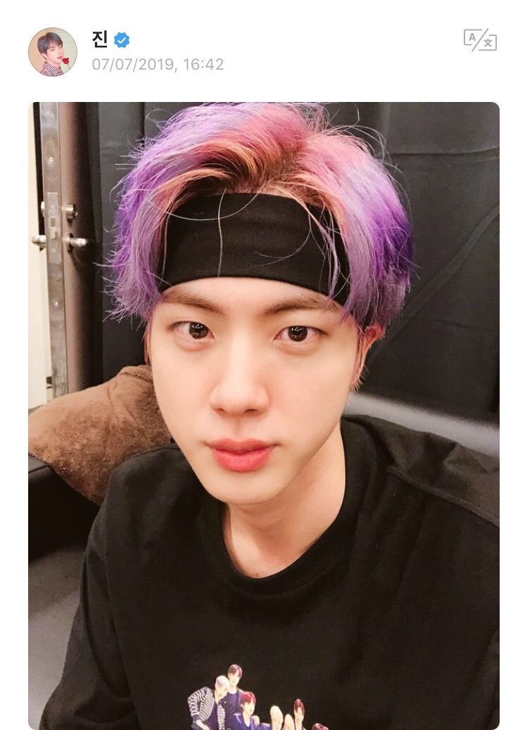 [Jin's post] 190707: ...: Are you leaving comments? #진  #JIN  #제이홉  #JHOPE  @BTS_twt