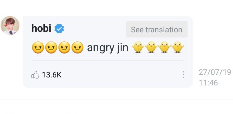 : I'M WEAK LOOK AT THAT POUT :  angry jin (in English) #진  #JIN  #제이홉  #JHOPE  @BTS_twt