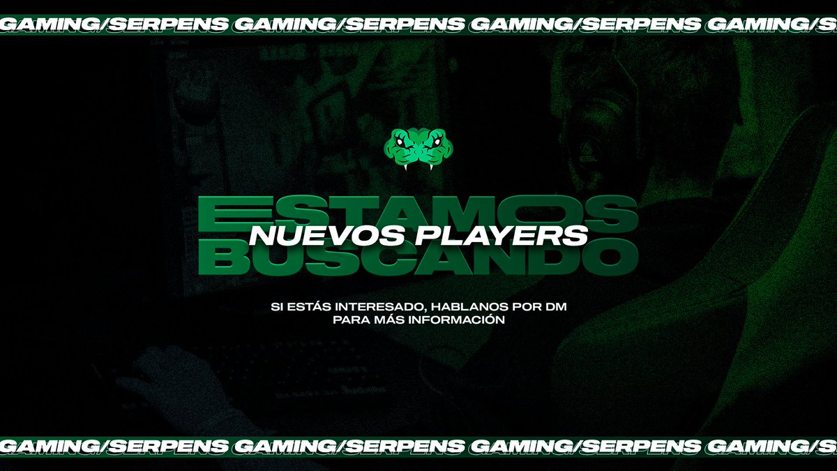 #CSGO 🔫
¡Es tu momento! 

Vamos a estar haciendo pruebas para encontrar nuevas promesas que quieran representar al club de cara a las próximas competiciones.🔍🧐
Requisitos Mínimos:
- AK Laureada
- 800 Horas de Juego
- LATAM

#GoSerpens🐍