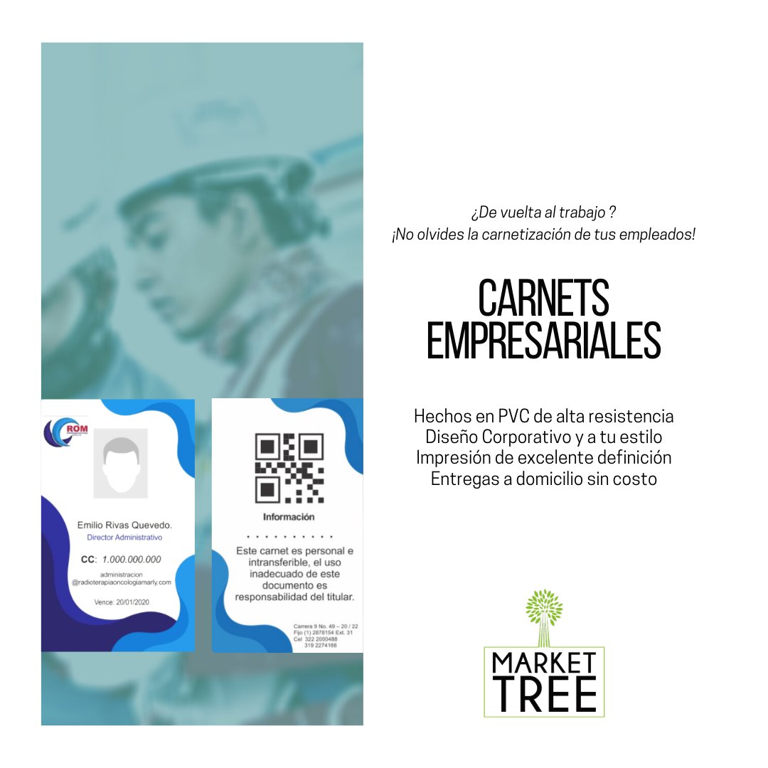 MarketTreeStore's tweet image. ¡Volver al trabajo es una gran noticia! No te quedes sin poder iniciar labores de tu empresa por algo tan simple y fácil, y para esto nosotros te ayudamos.
Pedidos a WhatsApp 3106894767 o por interno
#MarketTreeStyle #MarketTreeStore #Carnets #VolverAlTrabajo
