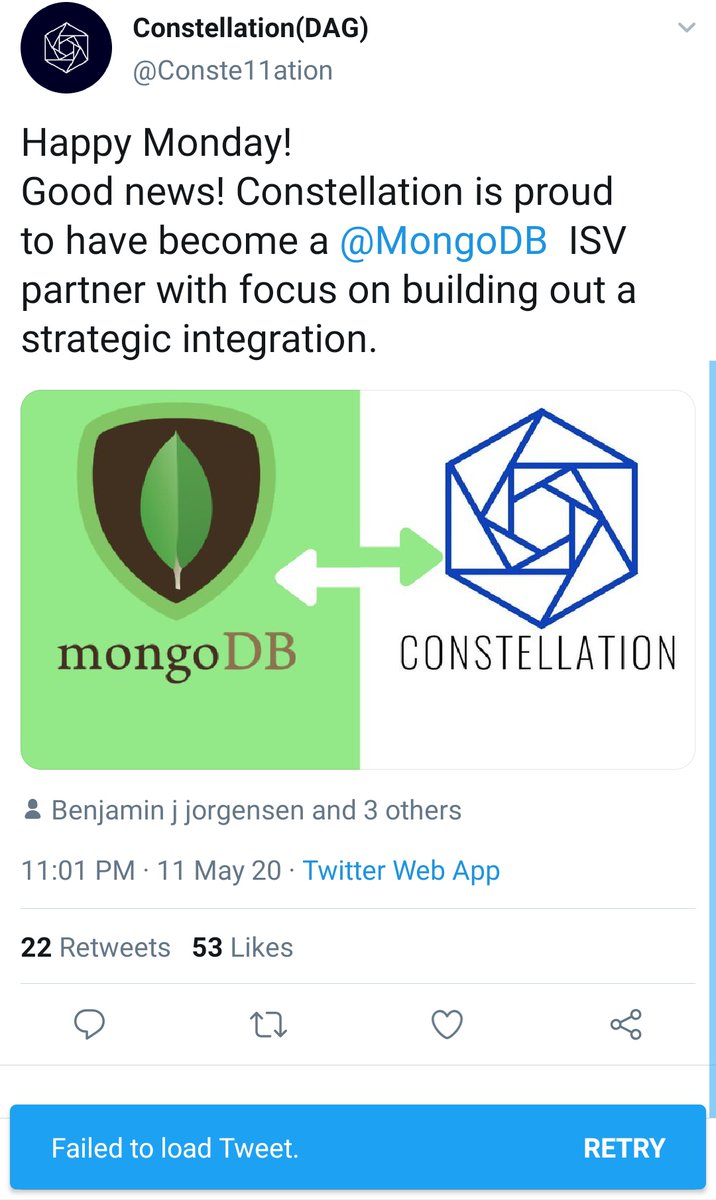 oddgems's tweet photo. Ladies &amp; Gentlemen, I was termed a FUDDER for doing my research on $DAG's mongoDB partnership, big thanks to @MongoDB for clearing things up!

Where are the satsgang now?? The entire satsgang/spectregroup went private after this! 😂

Due diligence goes a long way!!

$alts $crypto https://t.co/8y8ok2fFmh