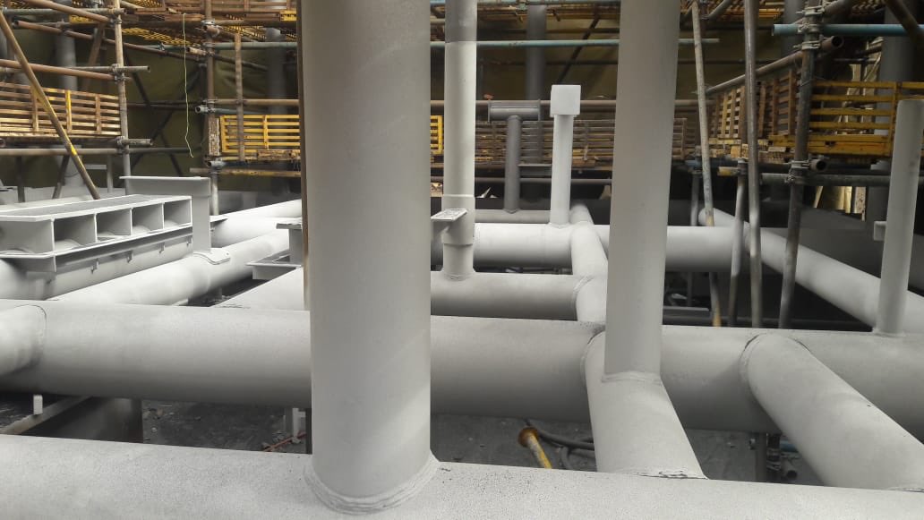 Thermal Spray Aluminium (TSA) Application of Shell Deck #ArcSpray #ThermalSpray #TSA #TSAC #ArcSprayed <a href="/atsplworld/">ATSPL</a> alloythermalspray.com