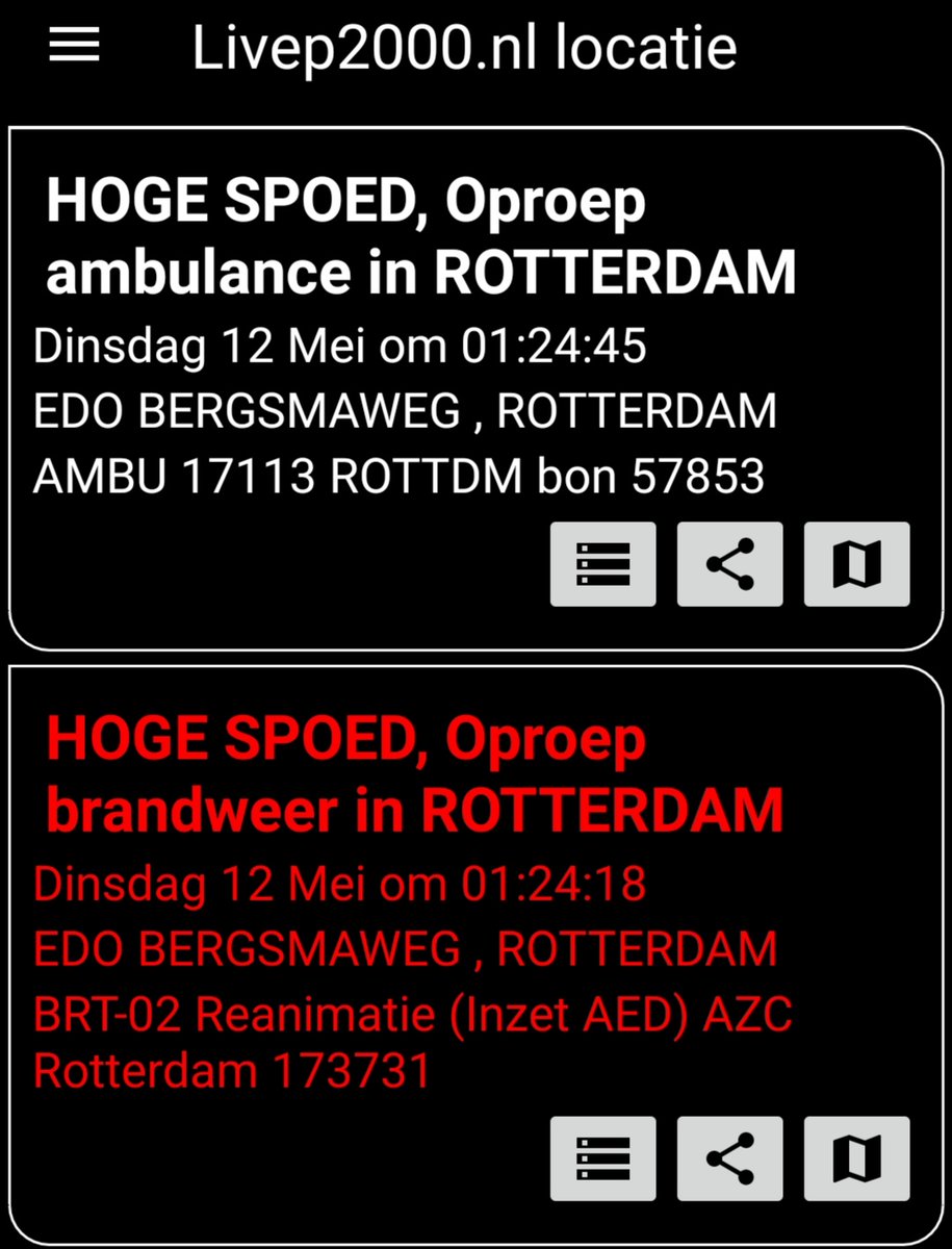 Melding reanimatie Edo Bergsmaweg Rotterdam