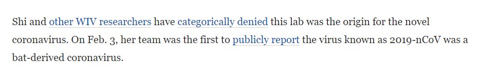 So  @RevDrDickMove do you still believe Dr. Daszak's claim that Trump just took his research grants away?Or do you think the NIH decided that conducting "gain-of-function" research to turn bat corona viruses into pandemic capable diseases in an insecure Chinese lab was too risky?