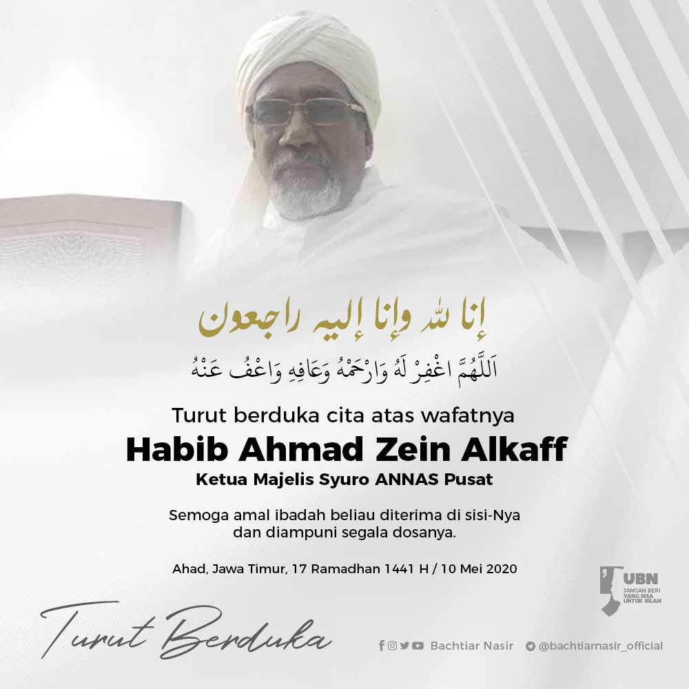 bachtiarnasir's tweet photo. YA Allah tempatkanlah beliau Guru Kami Habib Ahmad Zain Alkaff di Surga-Mu.. https://t.co/R9sJJTa6Jp