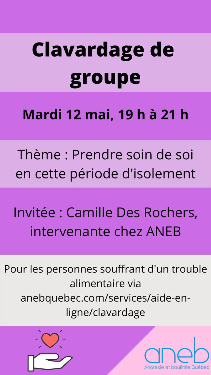 Demain soir à 19 h 00. 🌈💻