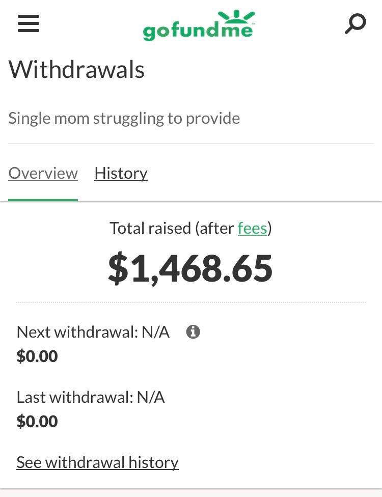 Choice42 Hey Gofundme This Is The Money We Fundraised For Three Single Moms In Need Which You Are Withholding From Us And Them Please Respond To Our Messages This Money