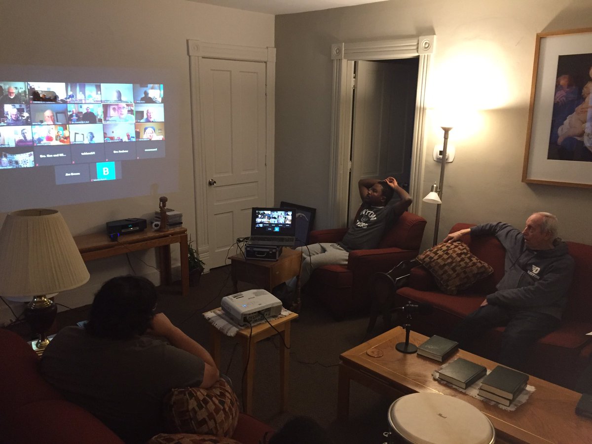 The <a href="/Marianists/">The Marianists</a> Communities around <a href="/univofdayton/">University of Dayton</a> gathered this evening for a virtual meeting. Our guest speaker was none other than <a href="/DaytonPrezSpina/">Eric F. Spina</a>